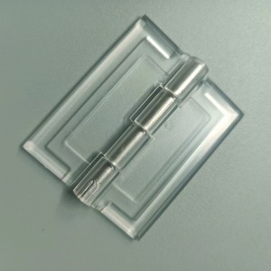 Clips de Plástico Acrílico Transparente Duradero Tipo Piano con Bisagra Plegable para Conexión de Paneles de Muebles, Vitrinas, Cajas y Puertas - Product Image 3