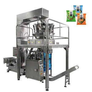 high speed HFFS automatic frozen fresh vegetable Cake lavash food individually bags candy chocolate biscuits packing machine