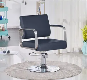 Cadeira de salão de beleza para cima e baixo, cadeiras modernas de barbeiro para salão de beleza