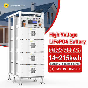 고전압 256v 409v GHR 280AH 51.2V 모듈 배터리 Litio Lifepo4 100kwh 200kwh 300kwh 500kwh 1MWh 에너지 저장 배터리 - Product Image 1