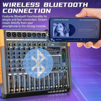 Table de mixage portable KA-8 avec entrées micro équilibrées pour diffusion en direct
