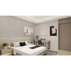 Juego de Muebles de Dormitorio Personalizables para Proyectos Hoteleros de 3 Estrellas, Suite Completa con Cama de Madera, Armario, Escritorio, Silla y Mesitas de Noche - Product Image 1