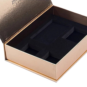 Gift Box Box Custom Logo Book Shape Rigid Foldable Magnetic Gift Box With Velvet Foam Inserts