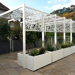 Gazebo en métal de jardin imperméable extérieur de couleur personnalisée <span class=keywords><strong>pergola</strong></span> en tôle de <span class=keywords><strong>fer</strong></span> <span class=keywords><strong>forgé</strong></span> bon marché - Product Image 1