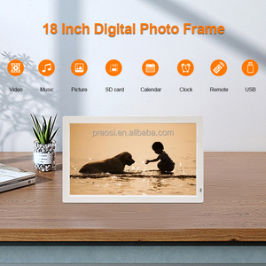 <span class=keywords><strong>Album</strong></span> Photo numérique mural 18.5, grand format, 19 pouces, affichage vidéo électronique avec capteur de mouvement - Product Image 5