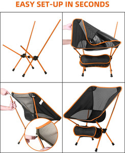Silla Plegable Portátil para Exteriores, Silla de Camping y Pesca, Silla Luna, Personalizable, Colorida, Estilo Nacional, Silla de Playa - Product Image 5