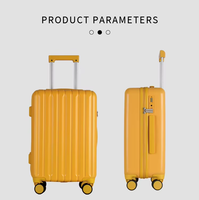 Valises de voyage en ABS et PC, ensembles de bagages à roulettes avec motif papillon, 4 roues