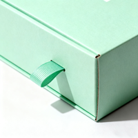 Boîte cadeau en carton à tiroir deux pièces personnalisable couvercle réutilisable vide porte-parfum de luxe pour les soins de la peau sérum recyclé