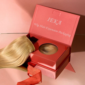 Cajas de Empaque para Extensiones de Cabello con Logotipo Personalizado, Cajas Magnéticas de Lujo para Empacar Cabello, Cajas para Extensiones de Cabello y Pelucas - Product Image 1