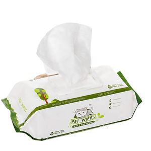 Kunden spezifische natürliche pflanzliche Haustier reinigung biologisch abbaubare Tücher Augen tücher Haustiere Desodor ie rende Mehrzweck tücher - Product Image 2