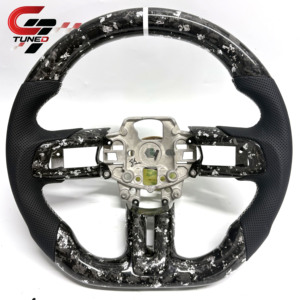 Volante de Fibra de Carbono Forjado para <span class=keywords><strong>Ford</strong></span> <span class=keywords><strong>Mustang</strong></span> GT V6 EcoBoost <span class=keywords><strong>Shelby</strong></span> GT350 GT500 2015 2016 2017 2018 2019 2020 <span class=keywords><strong>2021</strong></span> 2022 2023 - Product Image 1