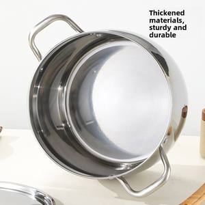 Lot de 10 casseroles de cuisson commerciales <span class=keywords><strong>en</strong></span> acier inoxydable pour soupes, ensemble d'ustensiles de cuisson industriels, grand stock <span class=keywords><strong>en</strong></span> gros. - Product Image 4