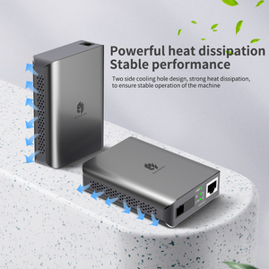 Convertidor de medios de fibra óptica de alta calidad Gigabit Modo único Duplex Fuente de alimentación externa RJ45 3KM-120KM Transceptor óptico - Product Image 4