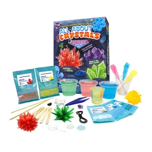 Kök oyuncaklar bilim deney kitleri çocuklar eğitici oyuncaklar sıcak satış kristal büyüyen kiti sanat ve el sanatları bilim kitleri çocuklar için