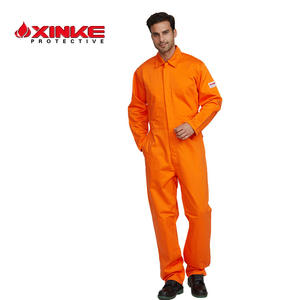 Overoles Antiestáticos Xinxiang Naranja 260Gsm de Algodón con 1% de Hilo Antiestático para la Industria Minera, Química y de Energía - Product Image 2