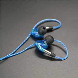 Icarer Headphone <b>Cable</b> With <b>Mic</b> Volume Control Blue Nylon Audio Adapter For Earphones - Product Image 3