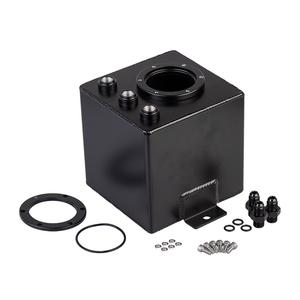 2L Zwarte Billet Aluminium Brandstofopvangtank met 3*AN6-aansluitingen - Product Image 1
