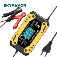 Chargeur de batterie de voiture automatique 12V 24V 10A multifonction pour batteries LiFePO4 et plomb-acide avec réparation par impulsions