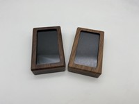 Boîte à monnaies commémorative en noyer noir, double boîte à monnaies, boîte en bois pour la collection de médailles et de pièces anciennes, avec compartiment en acrylique