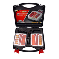 34 Led Kit de feux arrière de remorque magnétiques sans fil 12-24V E-Mark Feu de freinage étanche pour remorque de camion