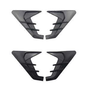 2 Piezas de Alerones Laterales para Coche, Cubiertas de Ventilación de Entrada de Aire para Capó de Motor, Accesorios de Carrocería Tipo Aleta de Tiburón - Product Image 3