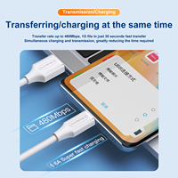 Cable USB C de Carga Súper Rápida Mindpure de 120 W y 6 A, Cable de Datos Tipo C para Teléfonos Inteligentes, Tabletas y Computadoras Portátiles de Alta Potencia, 1 M, 2 M, 3 M