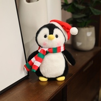 Noël famille jouets en peluche mignon Santa orignal ours pingouin doux en peluche animal en peluche pour la décoration de Noël