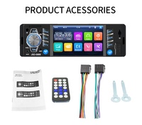Reproductor mp5 con pantalla HD de 4 pulgadas para coche, radio con pantalla de 4 pulgadas, manos libres, BT, 1DIN, 12V, 5888