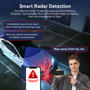ADINKAM 4G WiFi DVR para Auto con GPS, 1080P, Doble Lente, Monitorización Remota en Vivo, Grabadora de Video, Monitoreo de Estacionamiento, Radar de Seguridad - Product Image 3