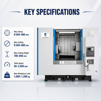 Mesin Bubut Vertikal CNC Tegangan Khusus FANUC 380V 50HZ 60Hz