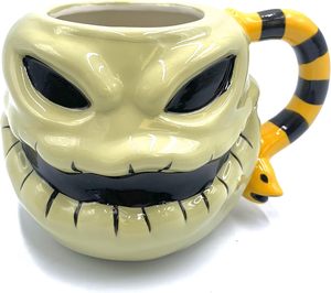 Pesadilla antes de Navidad Oogie Bookie Face Taza esculpida en 3D de cerámica 20 onzas - Product Image 1