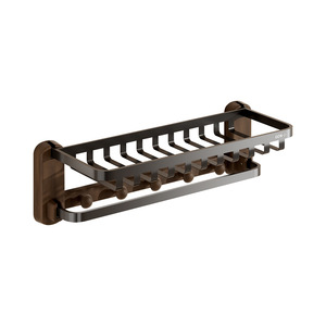 Support à serviettes à ventouse An Zhenya, rectangulaire, pliable, durable, étagère de rangement pour salle de bain, sans perçage requis - Product Image 5