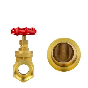 Vanne à opercule en laiton épaissi 4 6 1 pouce, type à commande manuelle pour conduites d'eau, à opercule unique, à double sens de débit - Product Image 1