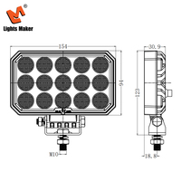 Lámpara de Conducción Todoterreno 4x4, 6.1 Pulgadas, 60W, LED, Haz de Luz Amplio, Impermeable, para Tractor, Jeep, 4WD, 0605-60