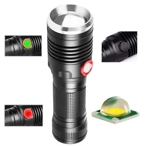 Multi-Funktions-Notlampe, Jagd-Torch-Lichttorch-Lichttorch T6 USB-Aufladung LED Frontfahrrad Fahrrad-TorchlightS