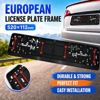 FENGYUNJIA EU-9 Cadre de plaque d'immatriculation universel en plastique durable, norme UE 520*112mm, installation facile, accessoires automobiles en gros