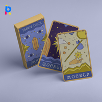 Cartes de tarot de luxe personnalisées en papier écologique spécial pour la lecture astrologique, avec dorure argentée, vente en gros en vrac directement du fabricant