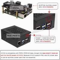 Carte de développement ZYSY Raspberry Pi 5 PI5 avec support M.2 NVMe SSD, extension PoE X1012, alimentation Ethernet, fonction double PCIe, compatible avec les cartes 2280