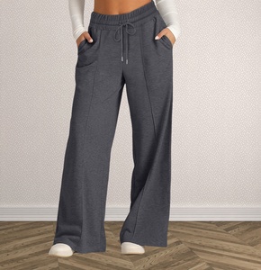 <span class=keywords><strong>Pantaloni</strong></span> larghi autunno inverno tinta unita con coulisse regolabili nuovi <span class=keywords><strong>pantaloni</strong></span> <span class=keywords><strong>Palazzo</strong></span> da donna - Product Image 6