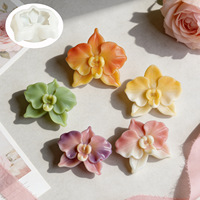 Neue Ideen Künstliche Phalaenopsis-Orchidee Aromatherapie-Kerze Silikon-Gel-Form Unregelmäßige Form Künstliche Blume Handgemachte Seife