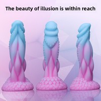 Énorme Godemiché en Silicone en forme de Pénis de Cheval Noué, Épais, XL, Monstre, avec Ventouse, Étanche, JUNXIN, Jouet pour Femmes et Gays, Libérez Votre Désir