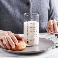Tasse à mesurer en verre résistant à la chaleur pour la cuisine à usage domestique avec graduation
