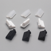 Cache-poussière USB moulé en silicone pour port A, anti-poussière, noir/blanc/transparent