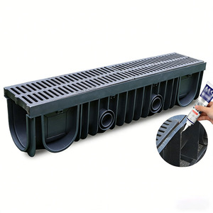 Système de drainage en U en PEHD couleur personnalisée pour applications extérieures, jardins, routes civiles et gestion des eaux pluviales - Product Image 1