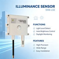 Capteur d'éclairement SW6LSS, transmetteur d'intensité lumineuse RS485, LoRaWAN DTU, Modbus RTU, détecteur étanche, surveillance environnementale