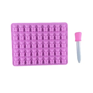Moule en silicone Proins Gummy Bears pour chocolat, pâtisserie, glaçons, bonbons et gelées - Lot de 3 moules en silicone pour chocolat - Product Image 5