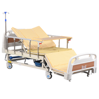 Lit médical manuel de luxe en ABS avec 5 fonctions, y compris toilette et lit de soins à domicile entièrement incurvé – Prix fabricant