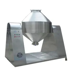 Séchoir mélangeur sous vide à tambour rotatif à double cône pour le traitement des aliments, des produits chimiques et du plastique