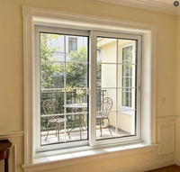 Ventana Corredera de UPVC para Terraza Acristalada, Panel Grande de Vidrio Transparente para Invernadero