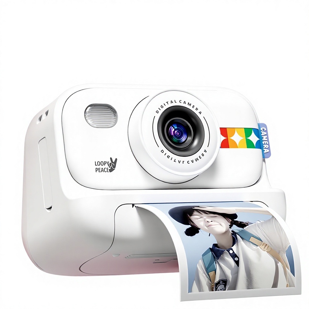 Appareil Photo Enfant 1080p – Imprimante Instantanée, Cartes 32 Go, Papier Inclus – Cadeau Fille Garçon 3-12 Ans (Bleu